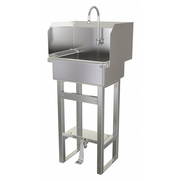 Hand Sink, Floor Mount, 43-1/2