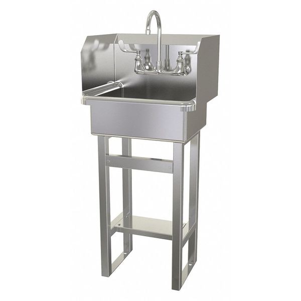 Hand Sink, Floor Mount, 43-1/2