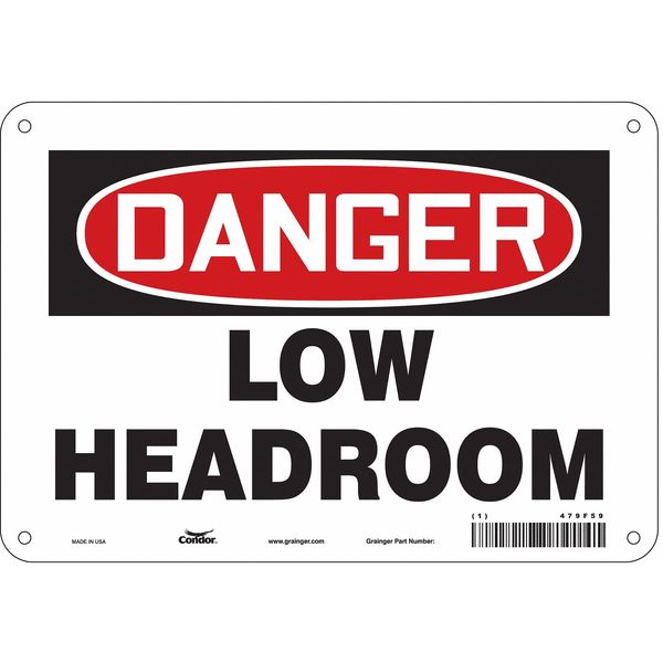 Safety Sign, 7 in Height, 10 in Width, Aluminum, Vertical Rectangle, English, 479F59