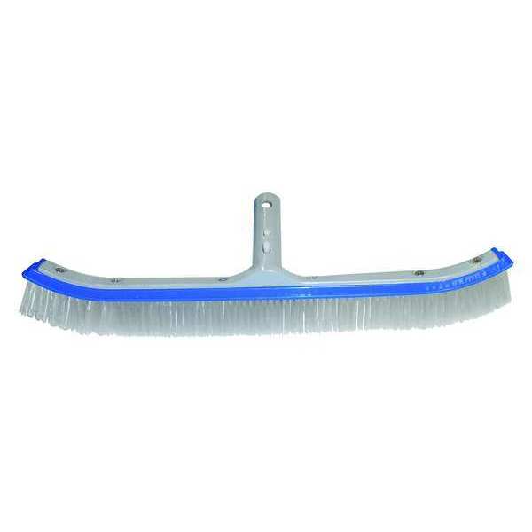 Pool Brush, Al, Blue/Gray/Enameled, 18