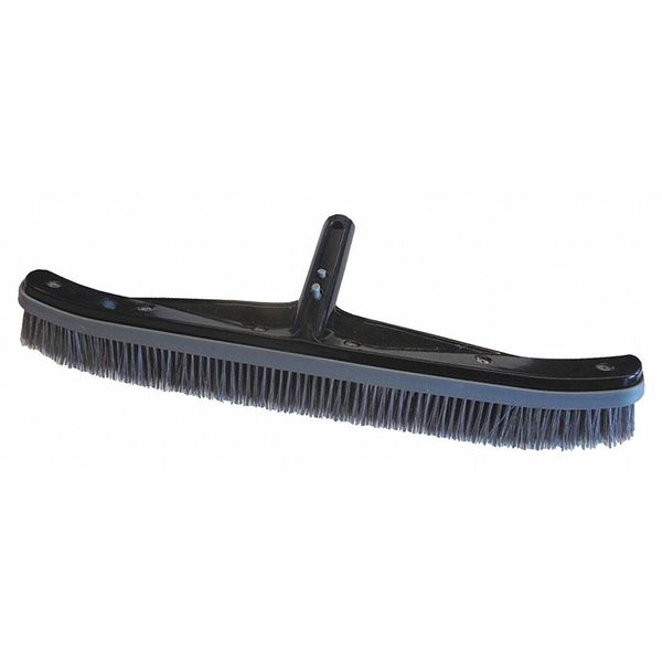 Pool Brush, Al, Black/Gray/Enameled, 18