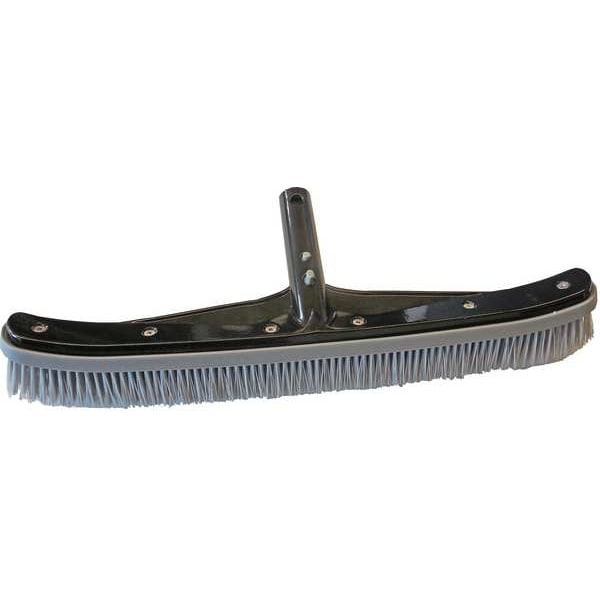 Pool Brush, Al, Black/Gray/Enameled, 18