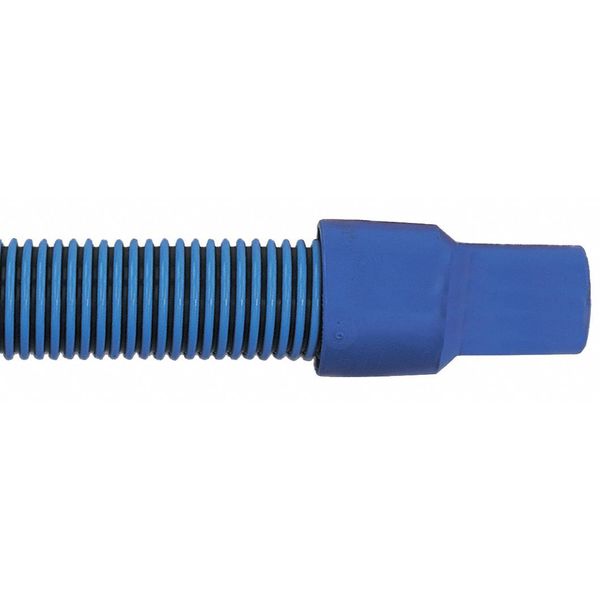 Vacuum Hose, Plastic, Blue, 24 ft. L
