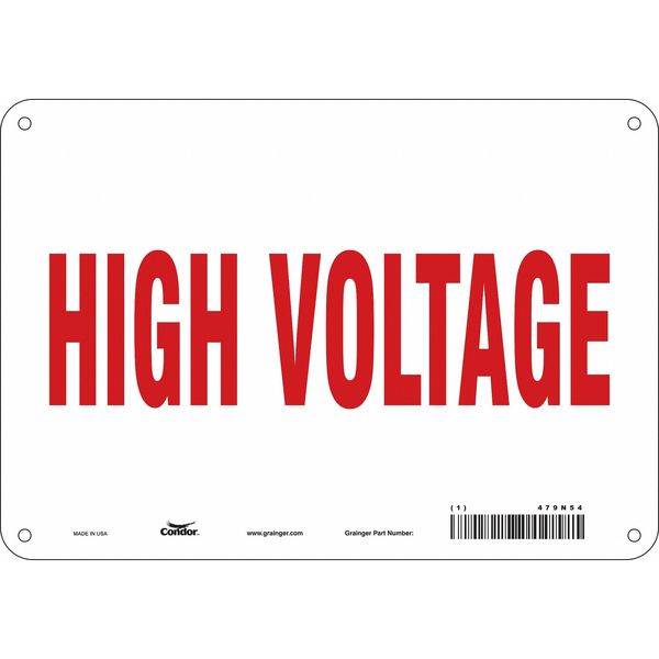 Safety Sign, 7 in Height, 10 in Width, Aluminum, Vertical Rectangle, English, 479N54