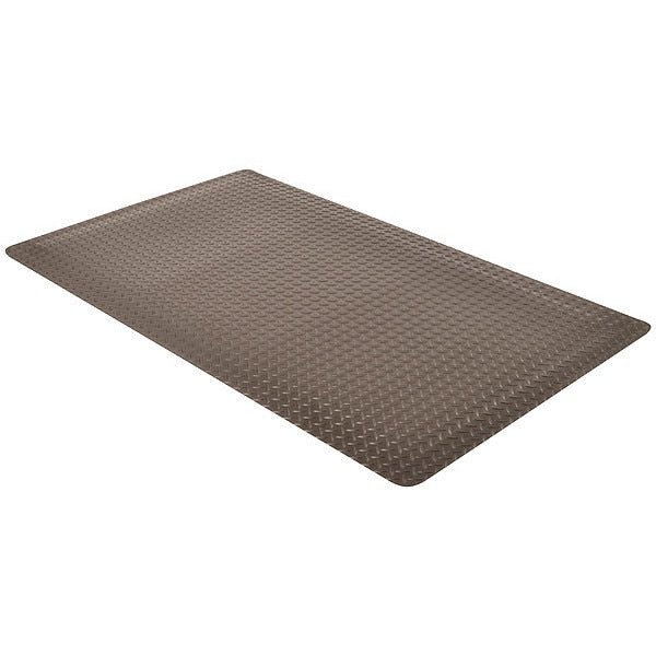 Antifatigue Runner, Black, 75 ft. L x 3 ft. W, Vinyl Surface With Dense Closed PVC Foam Base