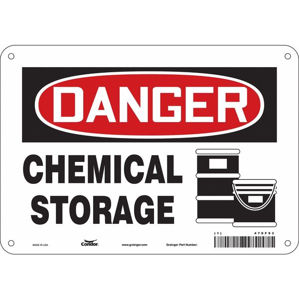 Safety Sign, 7 in Height, 10 in Width, Aluminum, Vertical Rectangle, English, 470F93