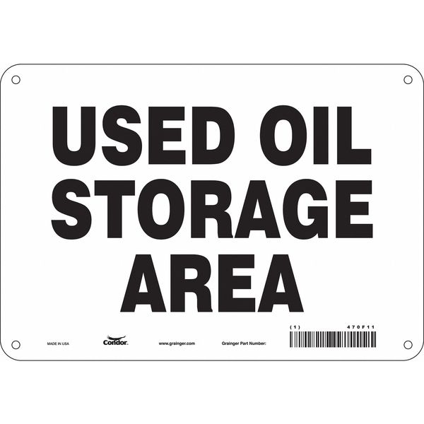 Safety Sign, 7 in Height, 10 in Width, Aluminum, Vertical Rectangle, English, 470F11