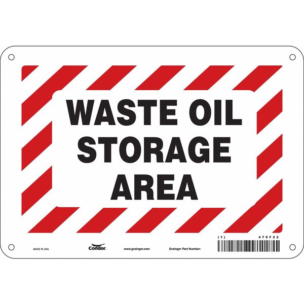 Safety Sign, 7 in Height, 10 in Width, Aluminum, Vertical Rectangle, English, 470F22