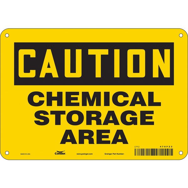 Safety Sign, 7 in Height, 10 in Width, Aluminum, Vertical Rectangle, English, 470F23
