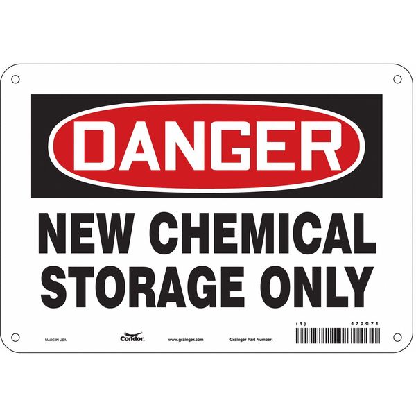 Safety Sign, 7 in Height, 10 in Width, Aluminum, Vertical Rectangle, English, 470G71