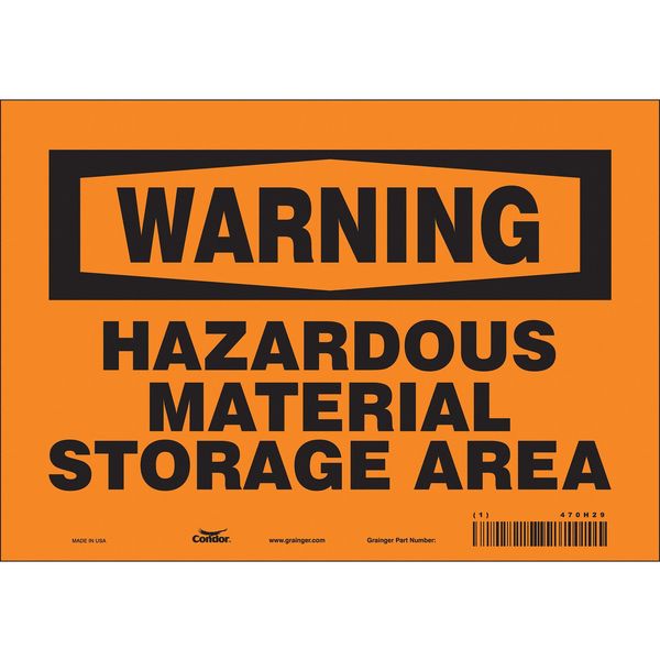 Safety Sign, 7 in Height, 10 in Width, Vinyl, Vertical Rectangle, English, 470H29