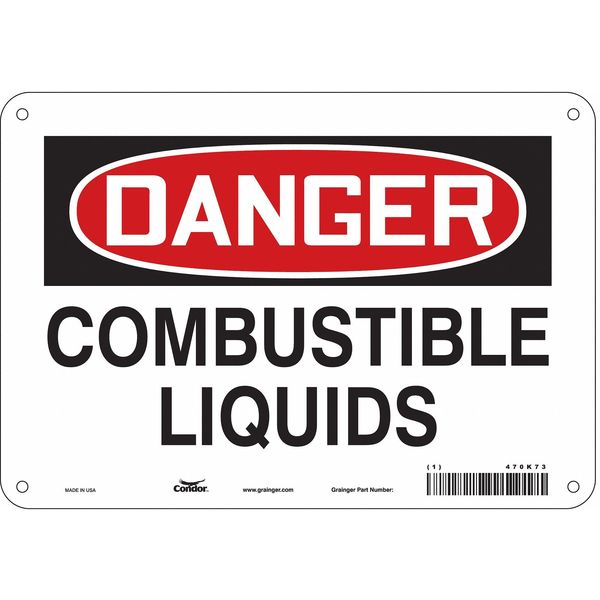 Safety Sign, 7 in Height, 10 in Width, Aluminum, Vertical Rectangle, English, 470K73