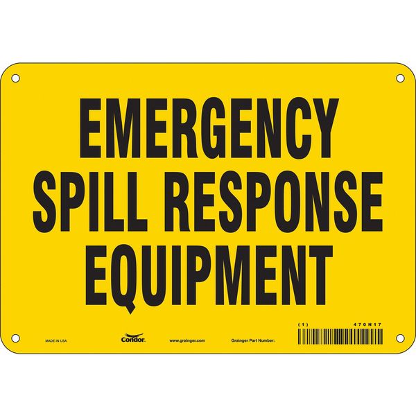 Safety Sign, 7 in Height, 10 in Width, Aluminum, Vertical Rectangle, English, 470N17