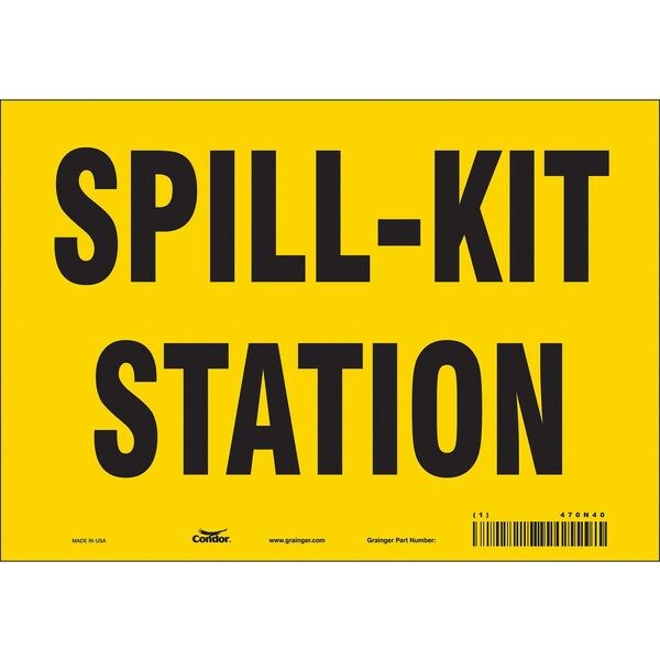 Safety Sign, 7 in Height, 10 in Width, Vinyl, Vertical Rectangle, English, 470N40