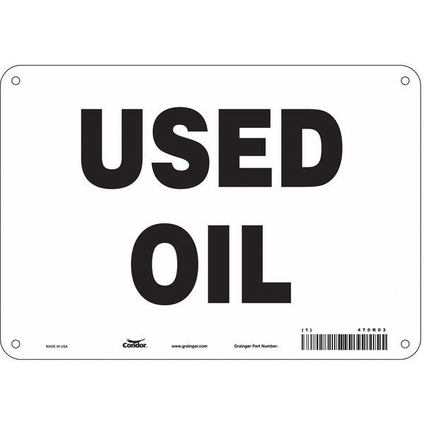 Safety Sign, 7 in Height, 10 in Width, Aluminum, Vertical Rectangle, English, 470R03