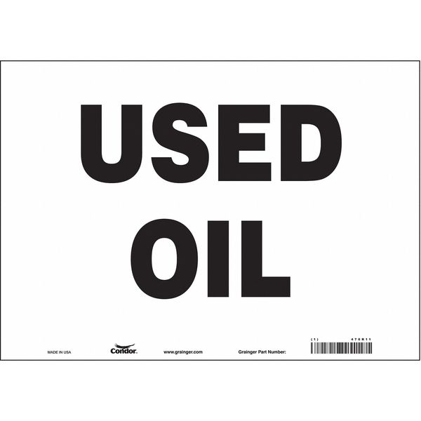 Safety Sign, 10 in Height, 14 in Width, Vinyl, Horizontal Rectangle, English, 470R11