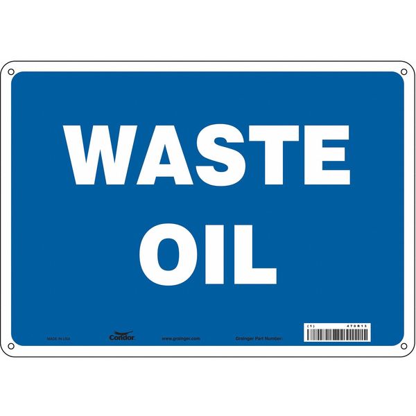 Safety Sign, 10 in Height, 14 in Width, Aluminum, Horizontal Rectangle, English, 470R13
