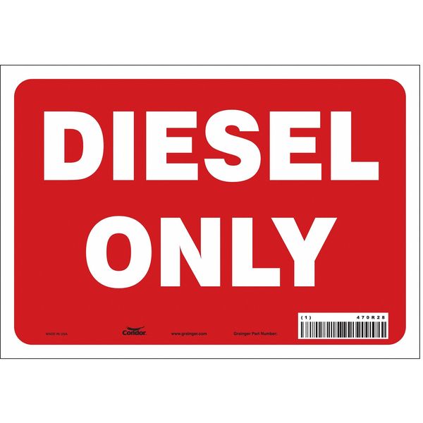 Safety Sign, 7 in Height, 10 in Width, Vinyl, Vertical Rectangle, English, 470R28