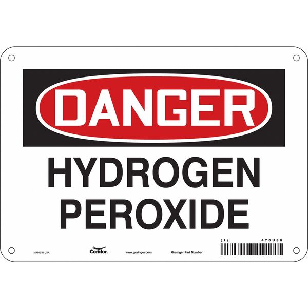 Safety Sign, 7 in Height, 10 in Width, Aluminum, Vertical Rectangle, English, 470U88