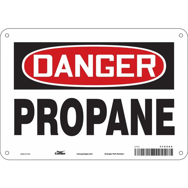 Safety Sign, 7 in Height, 10 in Width, Aluminum, Vertical Rectangle, English, 470V60