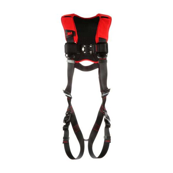 Full Body Harness, Vest Style, M/L, Polyester, Black