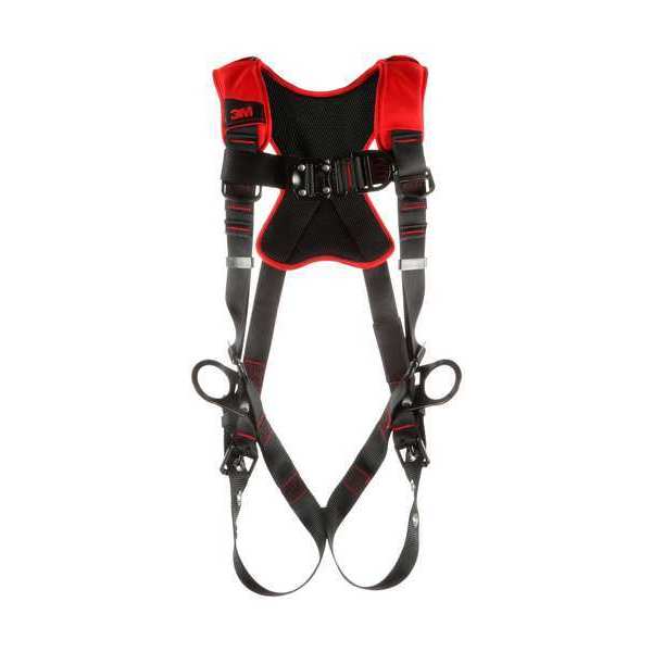 Full Body Harness, Vest Style, 2XL, Polyester, Black