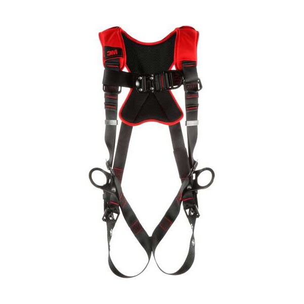 Full Body Harness, Vest Style, M/L, Polyester, Black