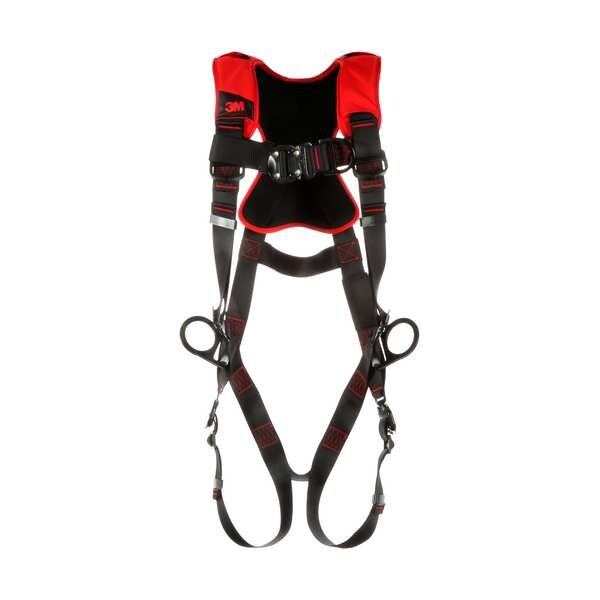 Full Body Harness, Vest Style, M/L, Polyester, Black
