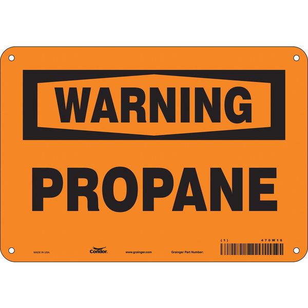 Safety Sign, 7 in Height, 10 in Width, Aluminum, Vertical Rectangle, English, 470W16