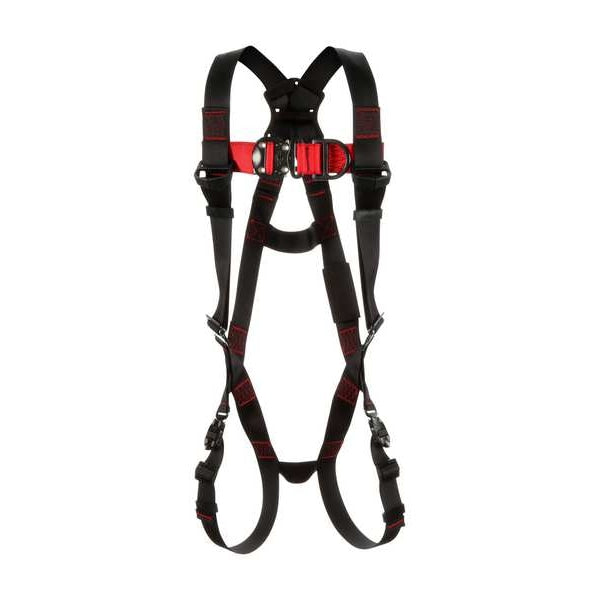 Full Body Harness, Vest Style, S, Polyester, Black