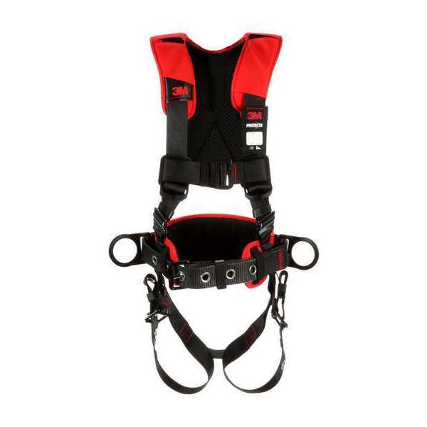 Full Body Harness, Vest Style, 2XL, Polyester, Black
