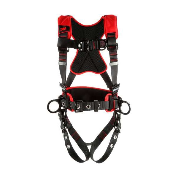 Full Body Harness, Vest Style, M/L, Polyester, Black