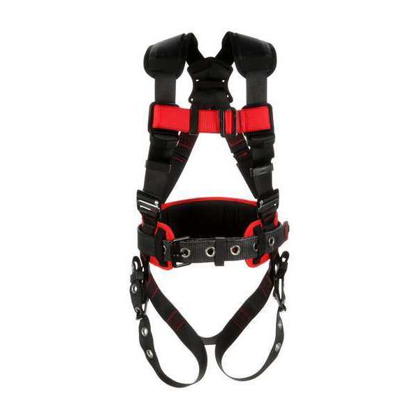 Full Body Harness, Vest Style, 2XL, Polyester, Black