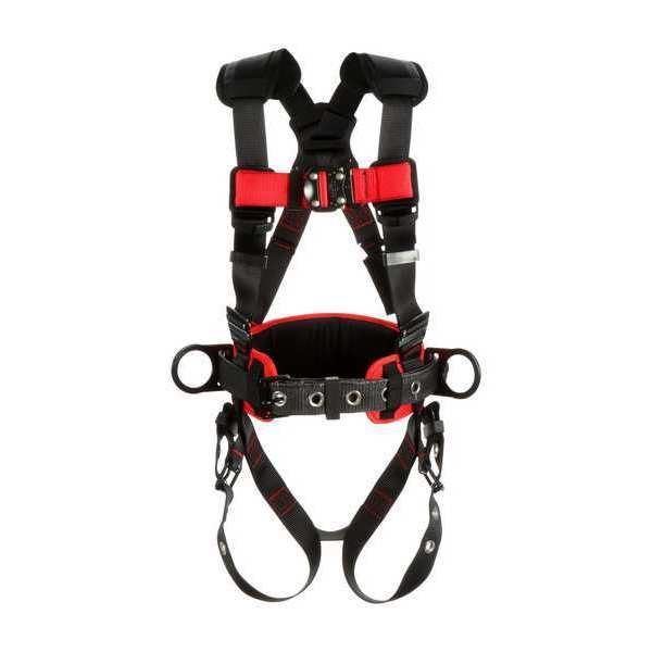 Full Body Harness, Vest Style, S, Polyester, Black