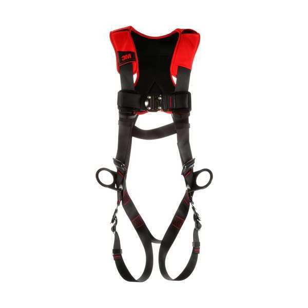 Full Body Harness, Vest Style, XL, Polyester, Black