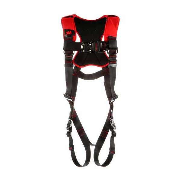 Full Body Harness, Vest Style, XL, Polyester, Black