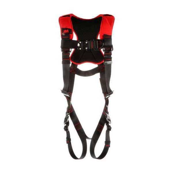 Full Body Harness, Vest Style, M/L, Polyester, Black