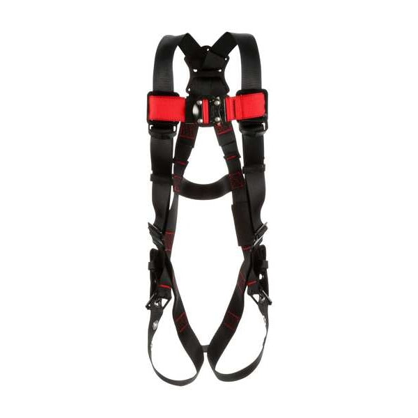 Full Body Harness, Vest Style, 3XL, Polyester, Black