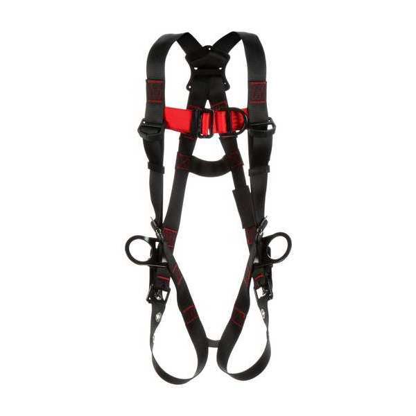 Full Body Harness, Vest Style, S, Polyester, Black