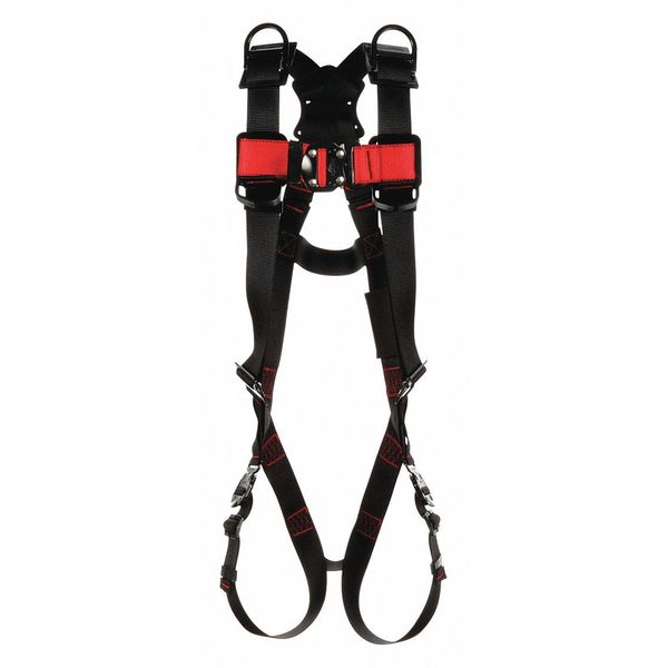 Full Body Harness, Vest Style, M/L, Polyester, Black