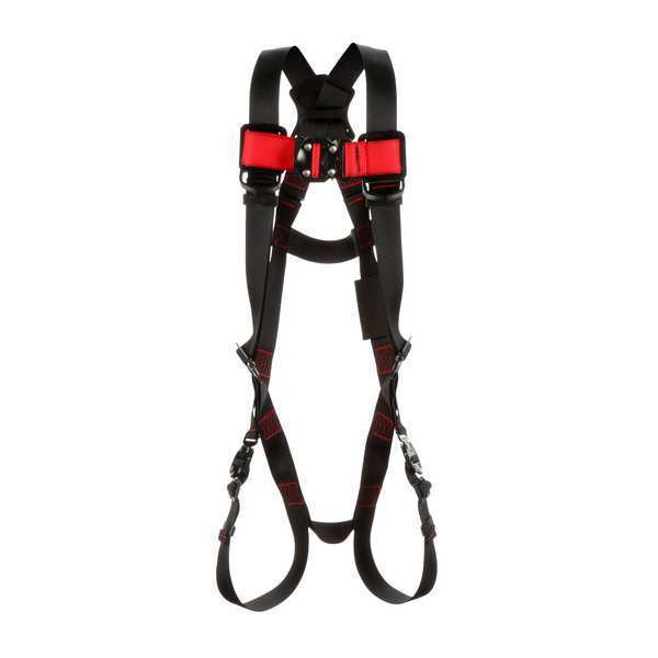 Full Body Harness, Vest Style, S, Polyester, Black