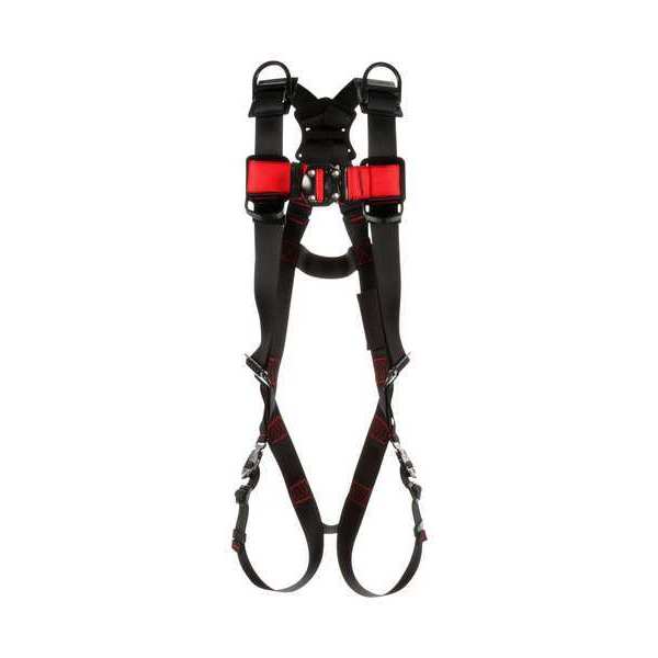 Full Body Harness, Vest Style, S, Polyester, Black