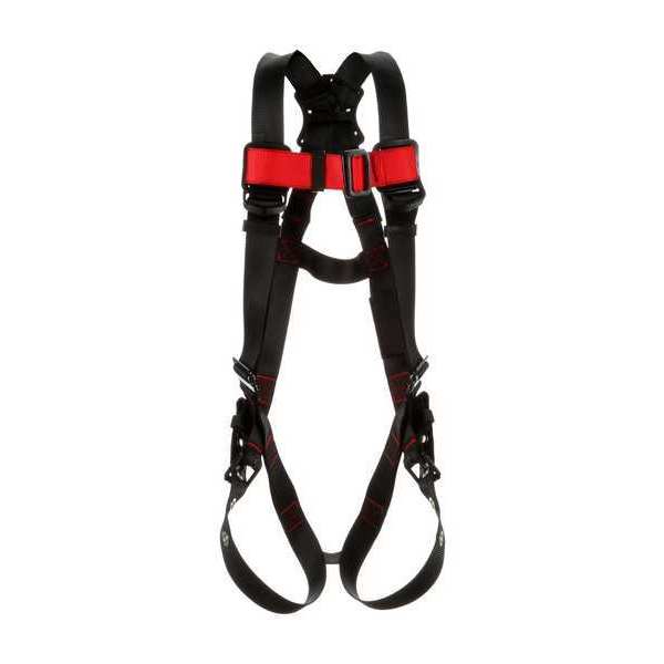 Full Body Harness, Vest Style, 2XL, Polyester, Black