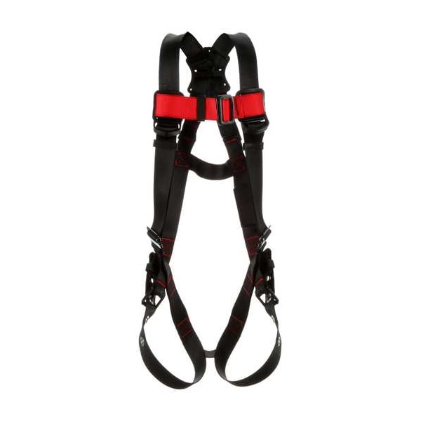 Full Body Harness, Vest Style, S, Polyester, Black