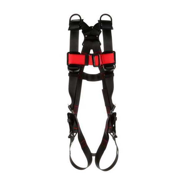 Full Body Harness, Vest Style, S, Polyester, Black
