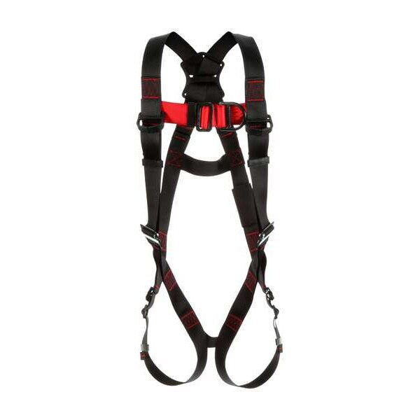 Full Body Harness, Vest Style, XL, Polyester, Black