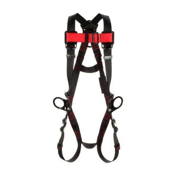 Full Body Harness, Vest Style, S, Polyester, Black