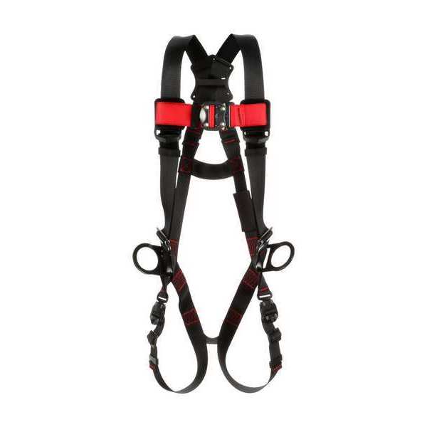 Full Body Harness, Vest Style, S, Polyester, Black