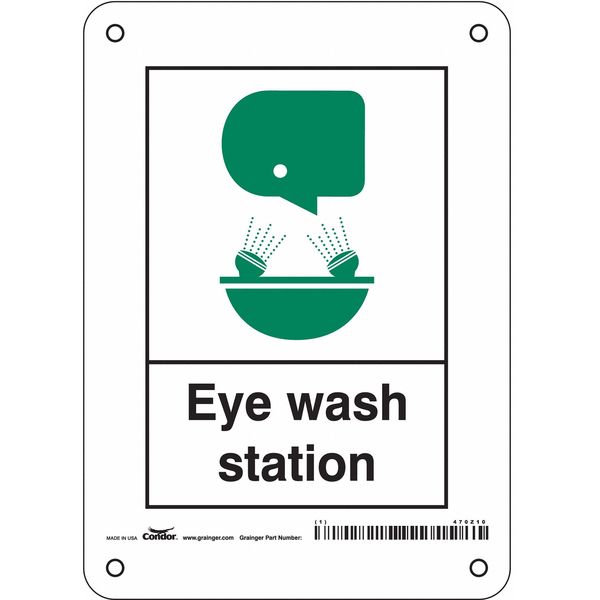 Safety Sign, 7 in Height, 5 in Width, Aluminum, Vertical Rectangle, English