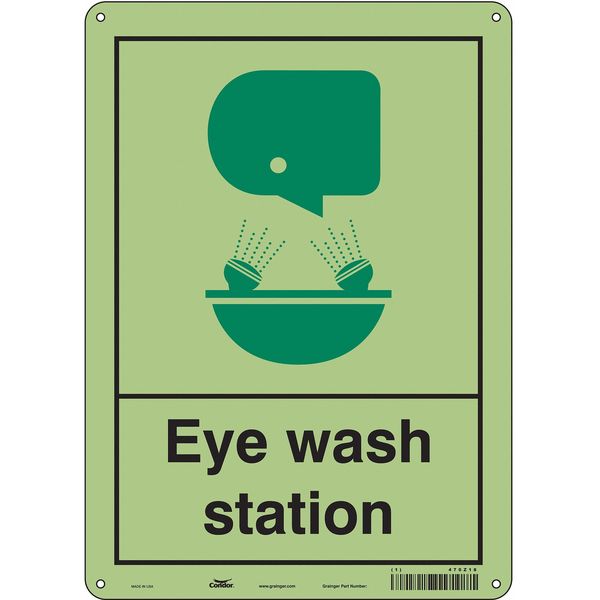 Safety Sign, 14 in Height, 10 in Width, Aluminum, Vertical Rectangle, English, 470Z18
